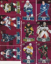 Lot of 18 2021-22 Tim Hortons Diecut Stamkos, Ovechkin, Malkin, Marchand, Laine