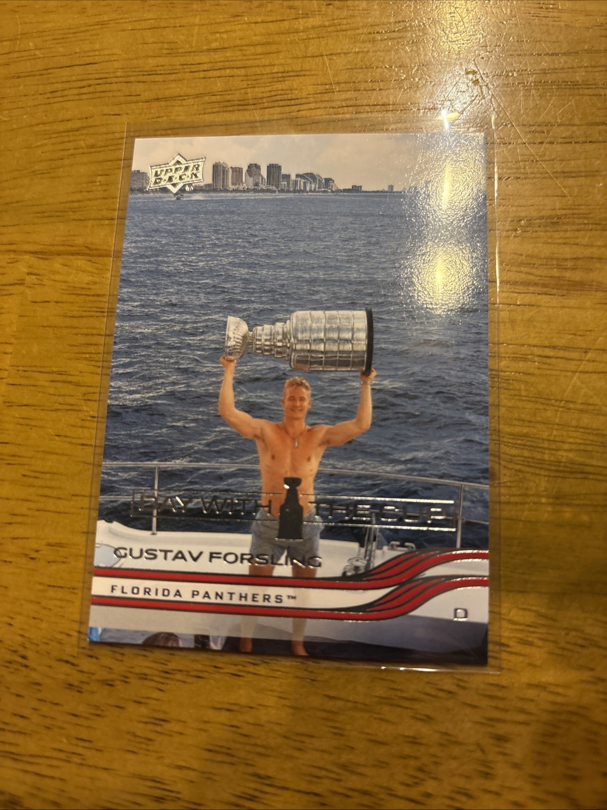 Gustav Forsling #DC7 Hockey Cards 2024 Upper Deck Day With The Cup trading card — raw and PSA graded price guide