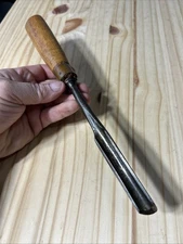 Vintage Deep Gouge Chisel 5/8” Turning Carving For Wood Tool Lathe 