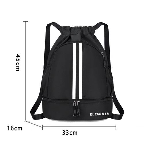 Fitnessrucksack Turnbeutel Sport Basketball Rucksack Reise Outdoor Pack - Bild 20 von 37