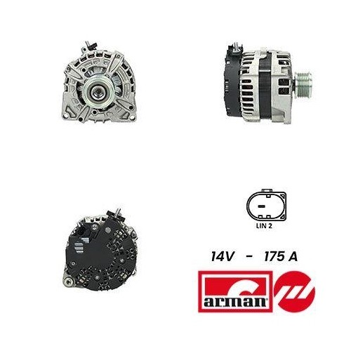 Alternateur Sidat A12BH0974AS Arman à Poulie Débrayable pour Mercedes Benz