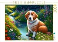 Calvendo Puzzle Cuddly Dog | 1000 Pieces, Finished Size 25.2 × 18.9 In (64 × 48
