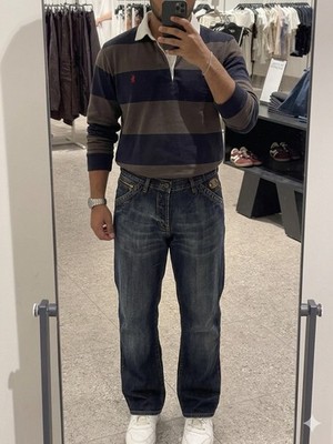 D&G Dolce & Gabbana Jeans | Dunkelblau | W33 L33 | D&G Metal Badge