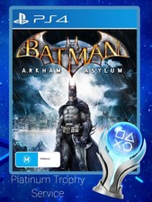 Batman Arkham Asylum - Ps4 *Platinum Trophy Service* (Achieved Legitematly)