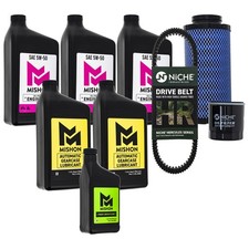MISHON Full Service Kit 5W-50 for Polaris RZR XP Pro Turbo R S 4 Oil Change Belt
