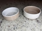 Set of Ceramic Top Paw Dog Bowls 