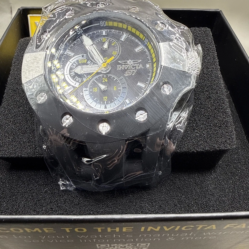 Reloj Invicta 49mm Hombre 48119 S1 Rally Cuarzo Negro, Acero Inoxidable con Correa Silicona Foto 2 de 4