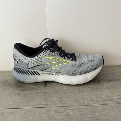 Brooks Glycerin GTS 20 Womens 8 Running Shoes Gray Blue Cushion Support