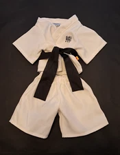 Build a Bear Black Belt Karate Clothing Set