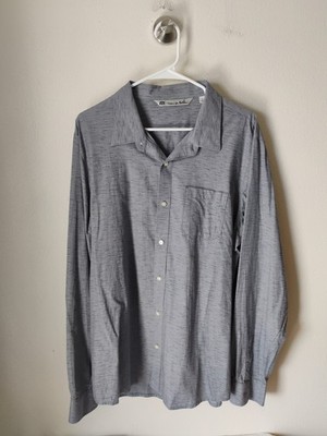 Travis Matthew Gray Button Down Long Sleeve Men's XL