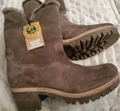 PANAMA Jack Winterstiefel Stiefeletten BOOTS Gr. 40 Lammfell wasserdicht NEU etk