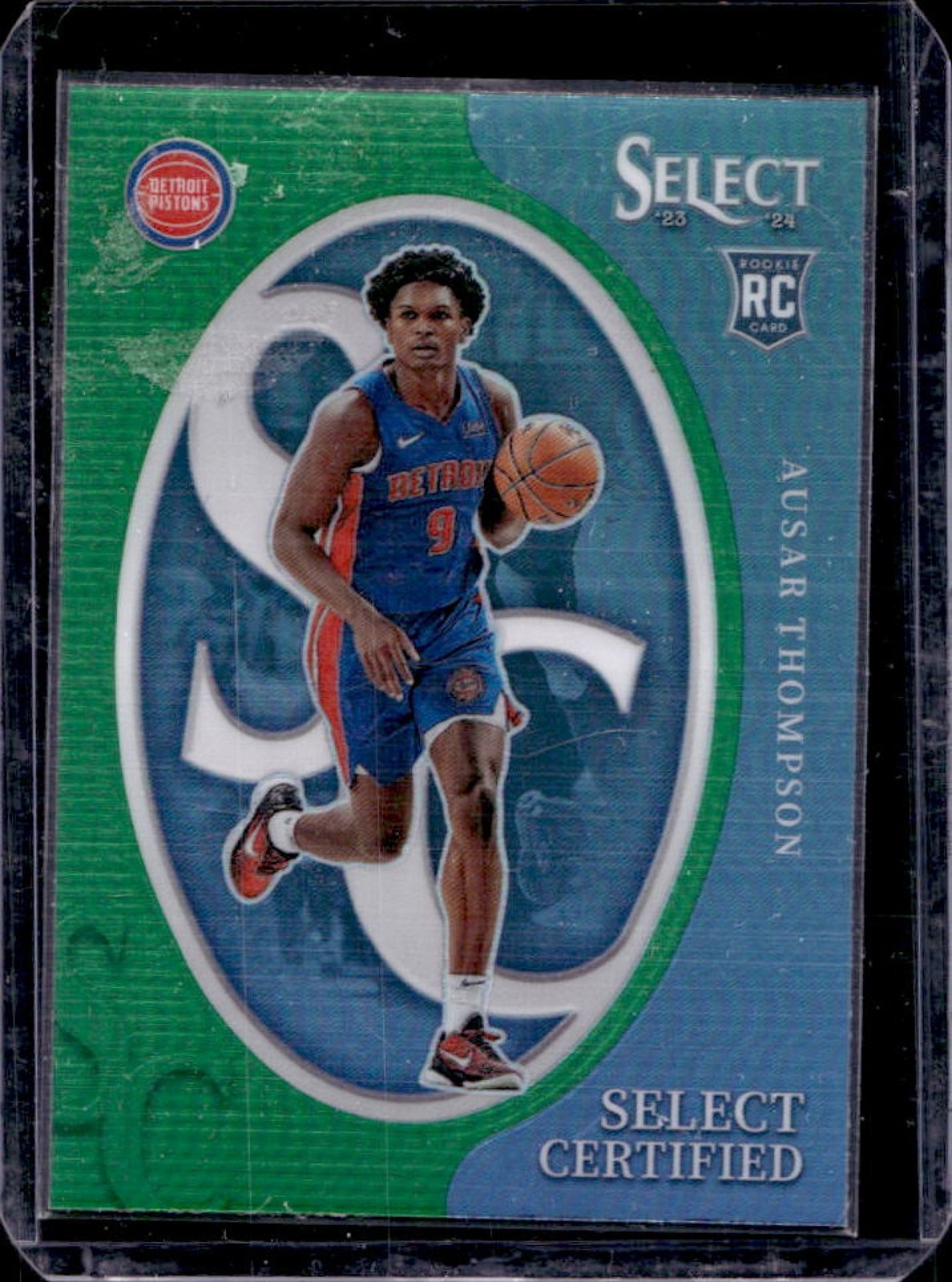 2023-24 Select Ausar Thompson Certified RC Green Prizm #11 Pistons