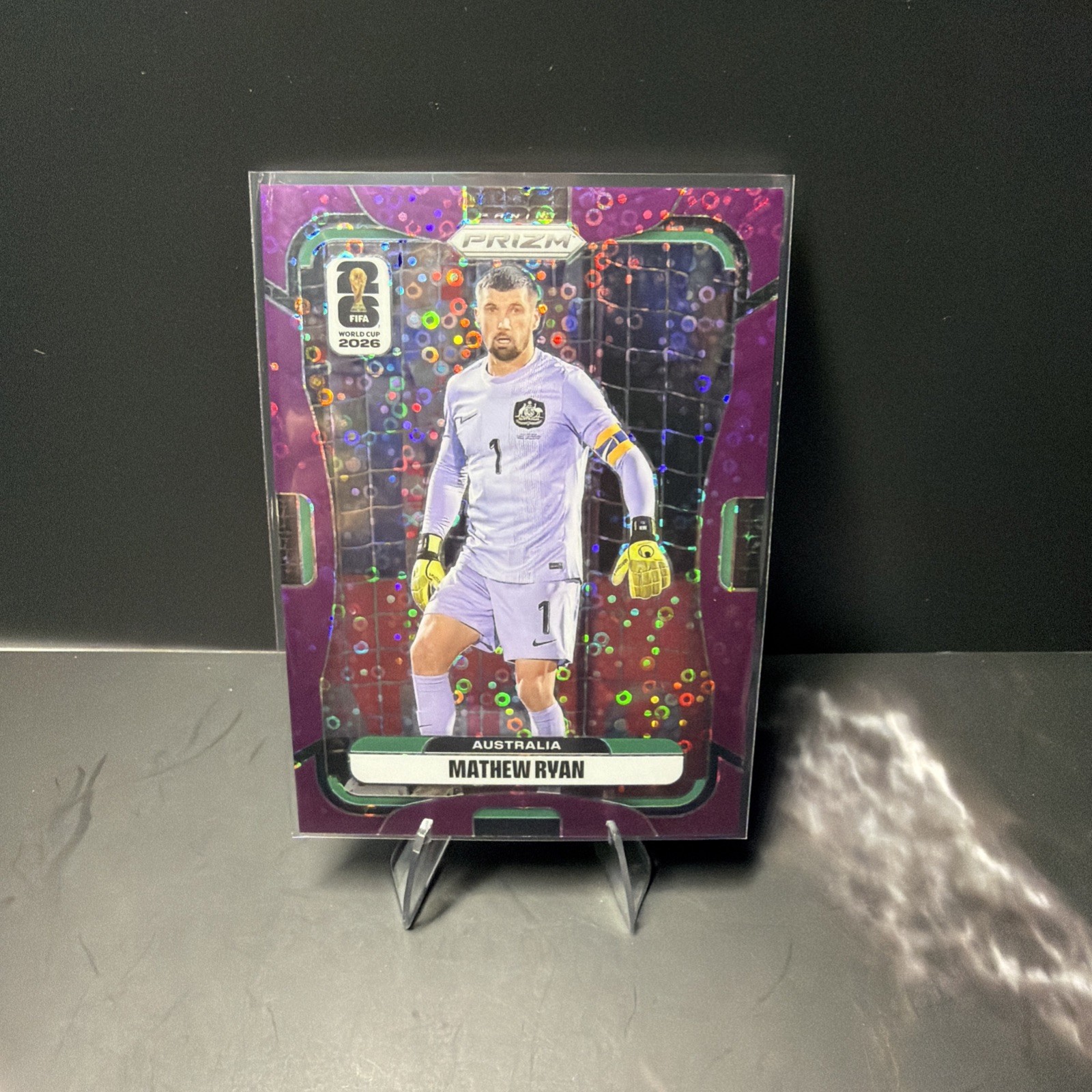 Panini Prizm 2026 FIFA World Cup Mathew Ryan #142 Purple Disco Prizm /355