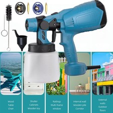 30000RPM Electric Paint Sprayer Spray Gun Garden Fence Wall Car Furniture DIY ✅