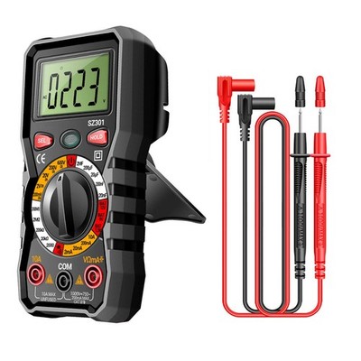 Professional Digital Multimeter 600V 10A AC DC Resistance Diode w Safety Fuses