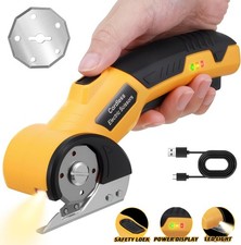 4V Cordless Rechargeable Electric Scissors,for Fabric, Leather, Carpet,Cardboard