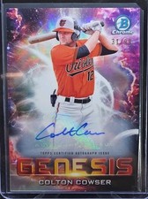 2021 Bowman Draft COLTON COWSER Genesis Insert #GNS-5 Autographs #'d /99 ORIOLES