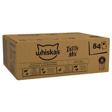 whiskas 1+ Adult Tasty Mix in Gravy 84 Pouches Collection, Megapack (84 x 85 g) 5.92 per kilo