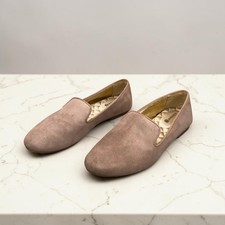 Birdies Sz 6 US Starling Shoe Loafer Slip-On Flats Taupe/Tan/Latte Suede
