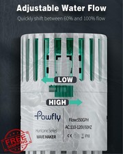 Pawfly 550 GPH Acquario Wave Maker, Testa di Alimentazione Silenziosa per Serbatoi di Pesci