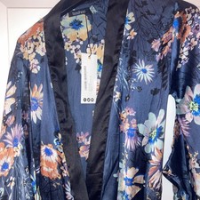 Boohoo Satin Look Dressing Gown/Robe Brand New