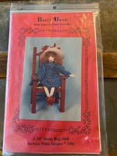 Betty Bean 14" Bean Bag Doll Sewing Pattern by Barbara Willis Designs