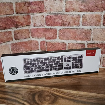 MacAlly BACKLIT & WIRELESS BLUETOOTH Keyboard for MAC BTBLZKEYSG (Sealed)
