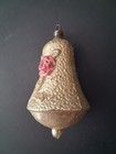 Antique German Glass Rose On A Bell Ornament — photo 2