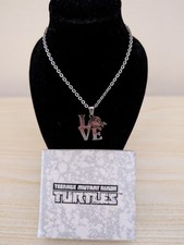 Teenage Mutant Ninja Turtles Girls Michelangelo 10" Stainless Steel Necklace