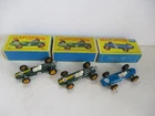 Matchbox Lesney Regular Wheels 2X #19 Lotus Racer & #52 BRM Racer- boxed