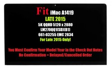 LM270QQ1-SDB1 For Apple iMac A1419 IPS Retina 5K Display LCD Assembly Late 2015