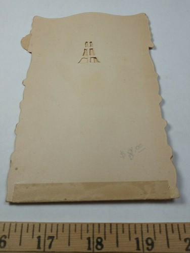 Antique Victorian Fold Out Fanned Embossed Die Cut Romantic Valentines Day Card - Picture 8 of 8