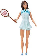 Billie Jean King Barbie Doll Inspiring Women Series Tennis Collectible Figure