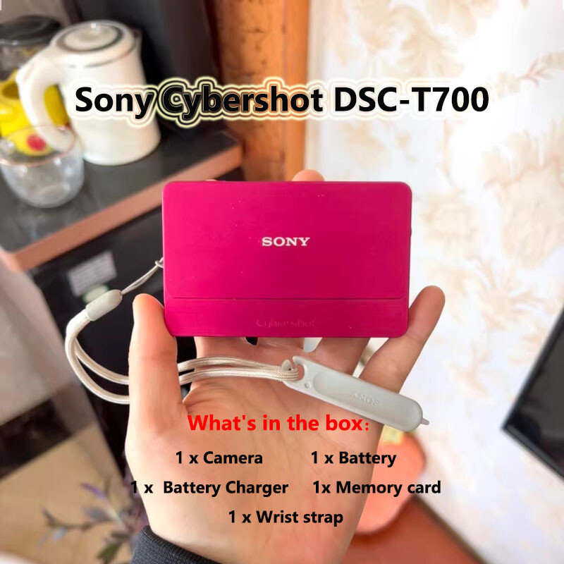 Sony Cyber-shot DSC-T700 10.1MP 4x Zoom Digital Camera in Pink