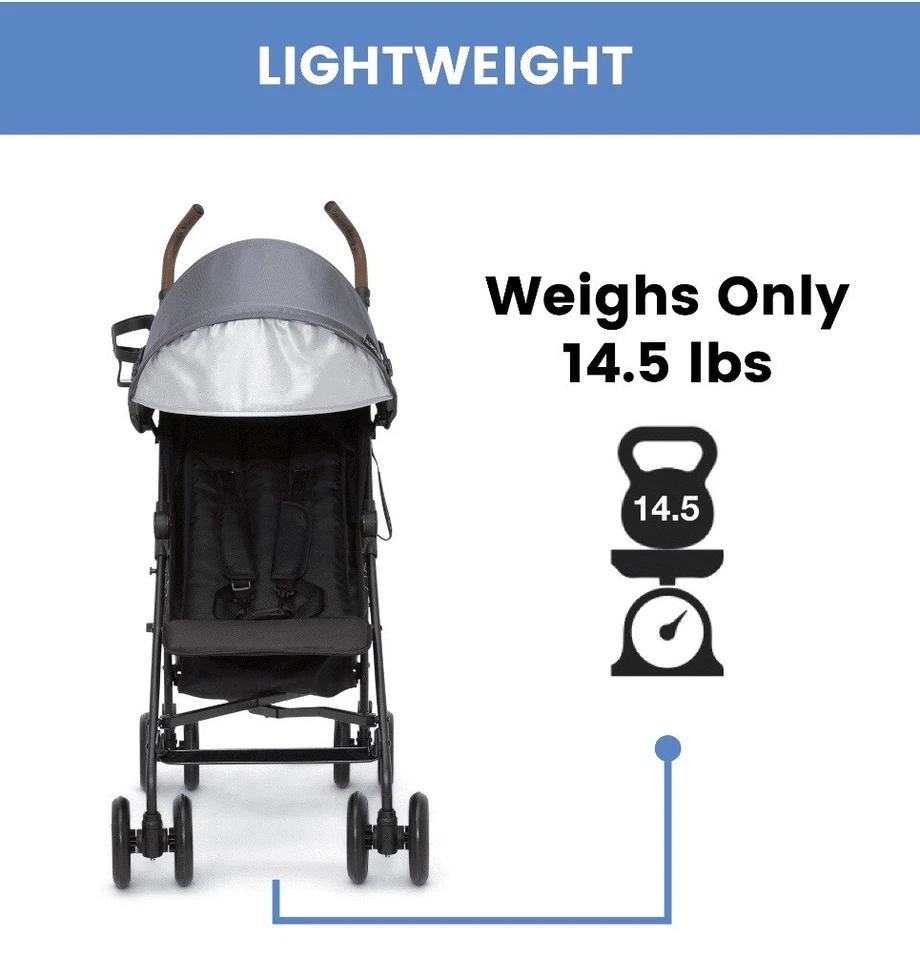 Summer 3Dlite ST Convenience Stroller, Heather Grey new in sealed box - Image 2 of 4