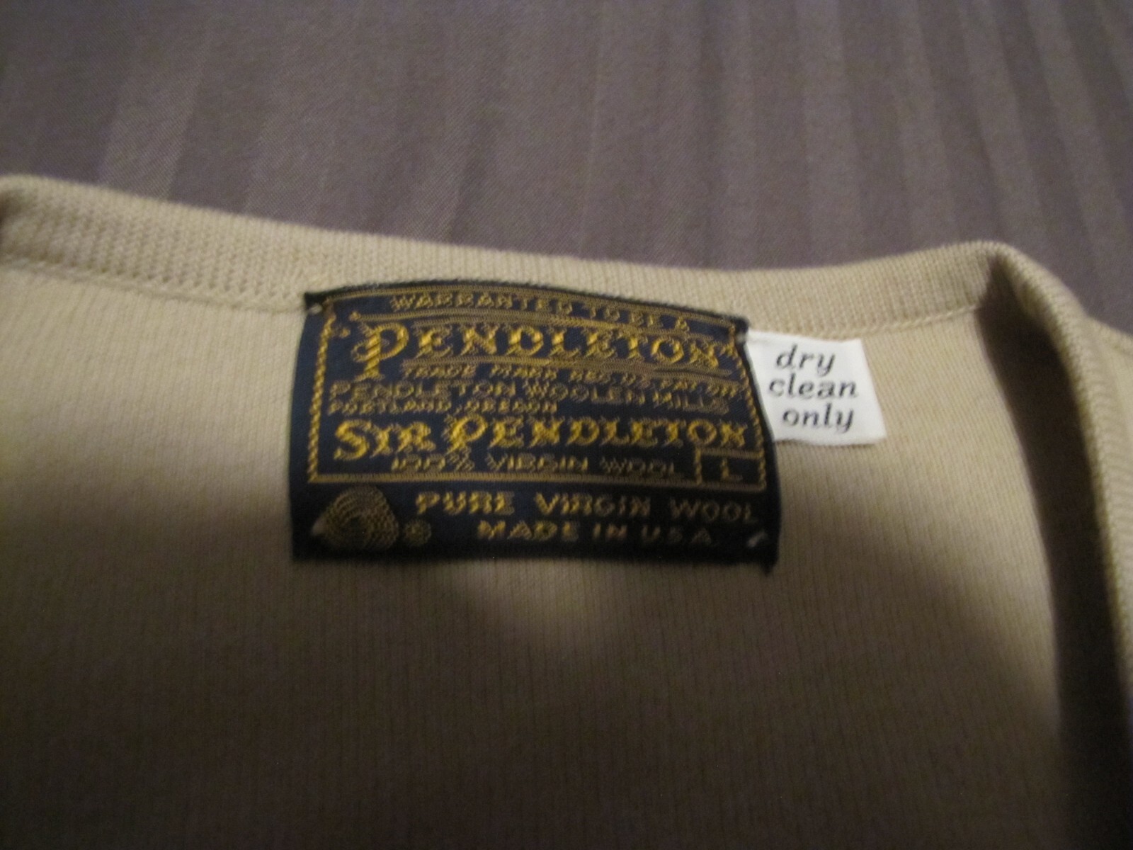 VTG PENDLETON SIR PENDELTON PULLOVER SWEATER 100%… - image 5