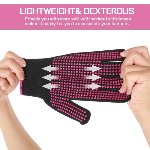 1 Pc Heat Resistant Gloves for Hair Styling Curling Iron Flat Iron Curling Wand - Picture 8 of 9