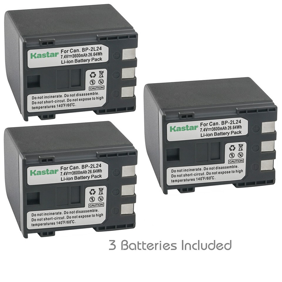 HQ Batteria Li-Ion Compatibile Canon BP-2L14, BP-2LH, NB-2L, NB-2LH - 7,4V 650mAh - 4