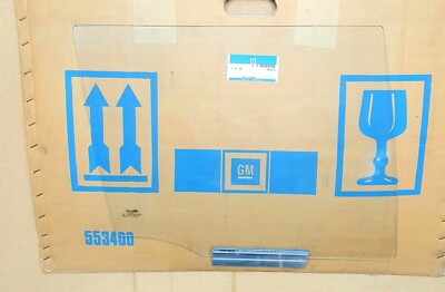 Original Opel window glass drop window rear right clear Astra F - 90360436