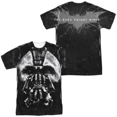 Dark Knight Rises Big Bane Head Unisex Adult Halloween Costume T Shirt, S-3XL
