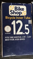 12.5" Bicycle Inner Tube, Schrader Valve, For Tire Widths 1.75-2.25" Qty.1