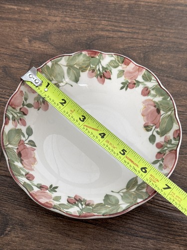 Nikko Tableware Precious Scalloped Pink Roses Floral Cereal Bowl Japan - Picture 7 of 7