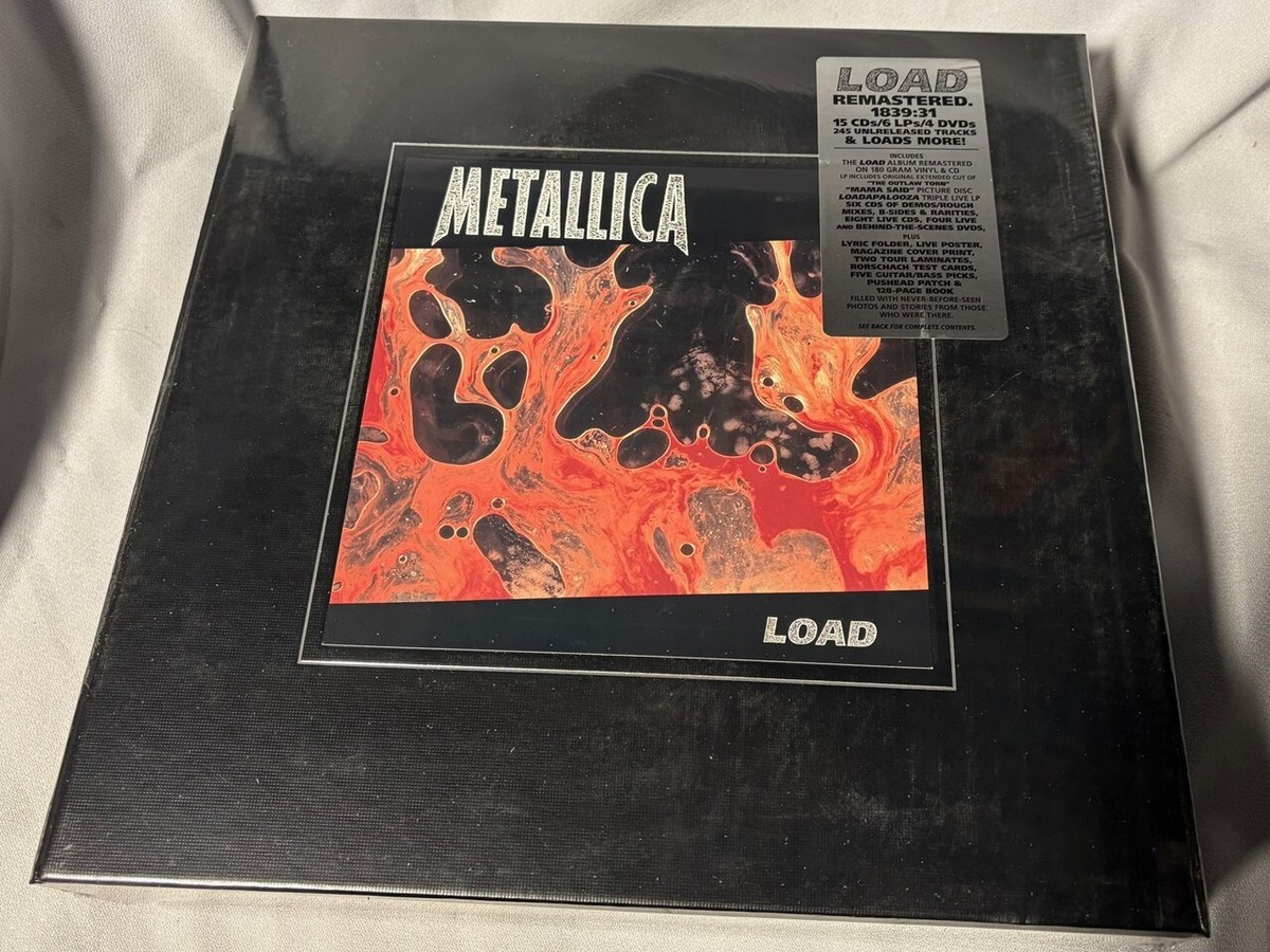 LP METALLICA Load (6LPs BOX SET/15CDs/4DVDs/5 PICKS/PATCH ETC) NEW LP METALLICA Load (6LPs BOX SET/15CDs/4DVDs/5 PICKS/PATCH ETC) NEW