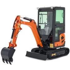 1.6 Ton 23hp Mini Excavator Mini Digger Crawler With B&S EPA Engine W/ Cabin