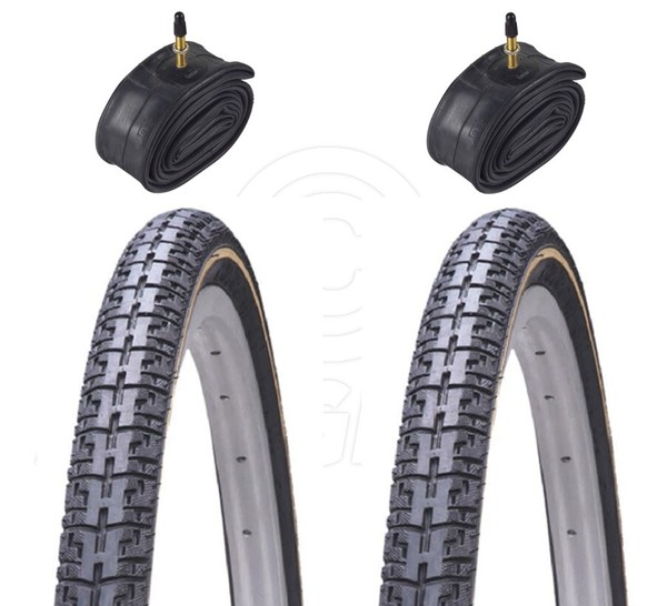 2 Fahrrad Reifen - StraßE / Highway - 700 X 38C - Mit Presta SchläUche-image
