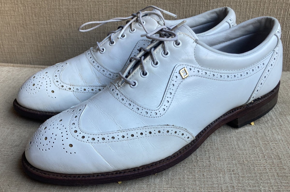 RARE Beautiful Vintage Footjoy Classics Men's Golf Shoes White