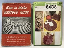 How to Make Braided Rugs Book by Altpeter  Simplicity 8408 Accessories Patterns