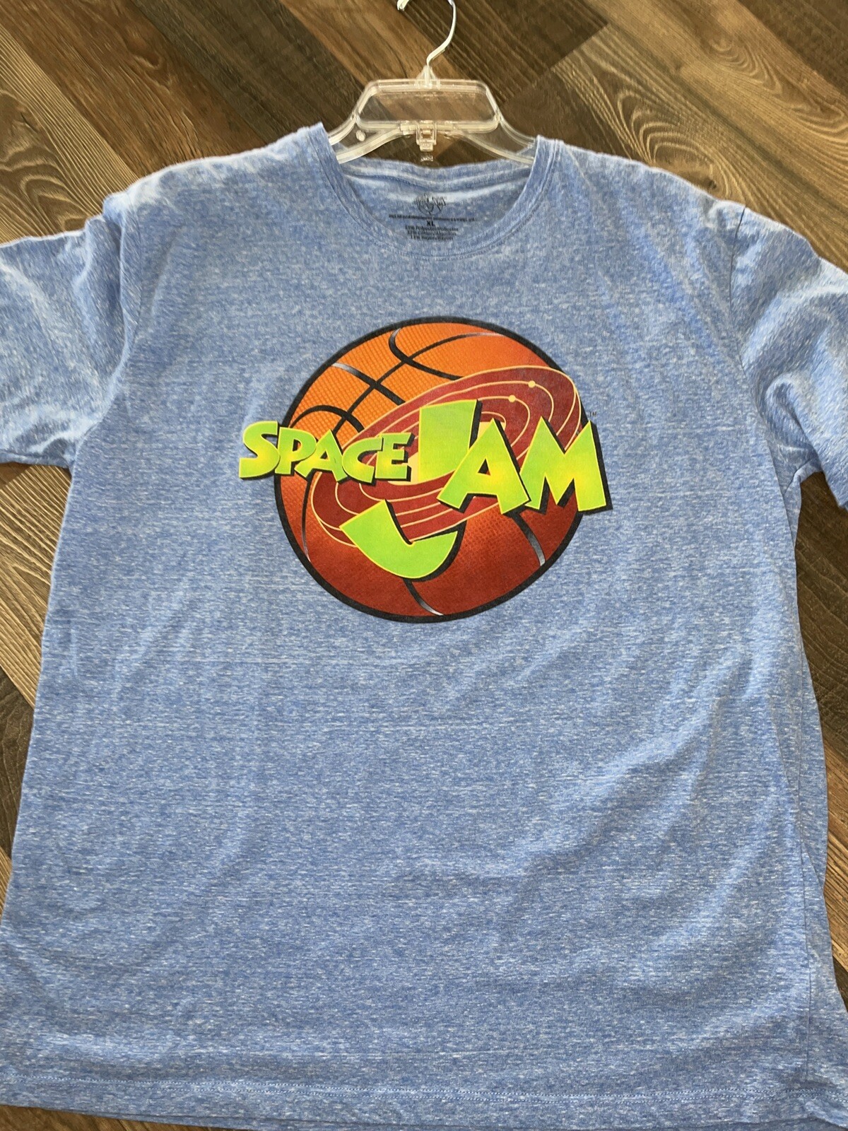 Space Jam Blue XL Casual Short Sleeve T-Shirt
