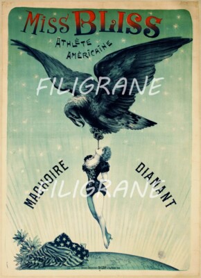 MISS BLISS DIAMANT MACHOIRE Rgpk - POSTER HQ 40x60cm eines VINTAGE POSTERS