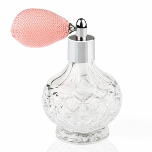 bottle refillable atomizer 80ml perfume spray crystal short pink